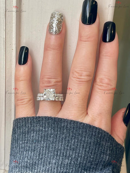 3 Ct IGI Certified Cushion Lab Diamond Hidden Halo Engagement Ring