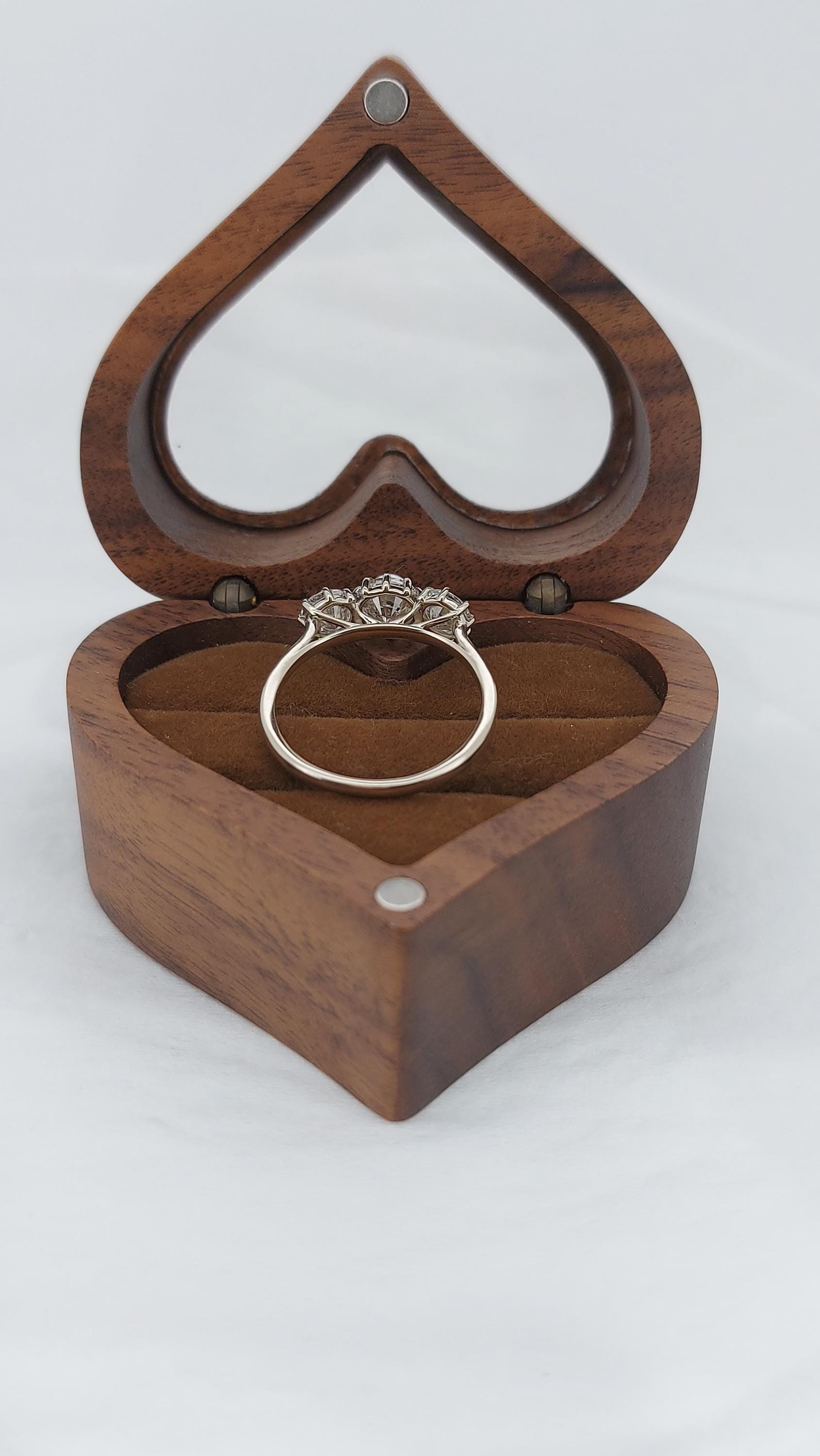 Round Natural Diamond Three Stone Engagement Ring