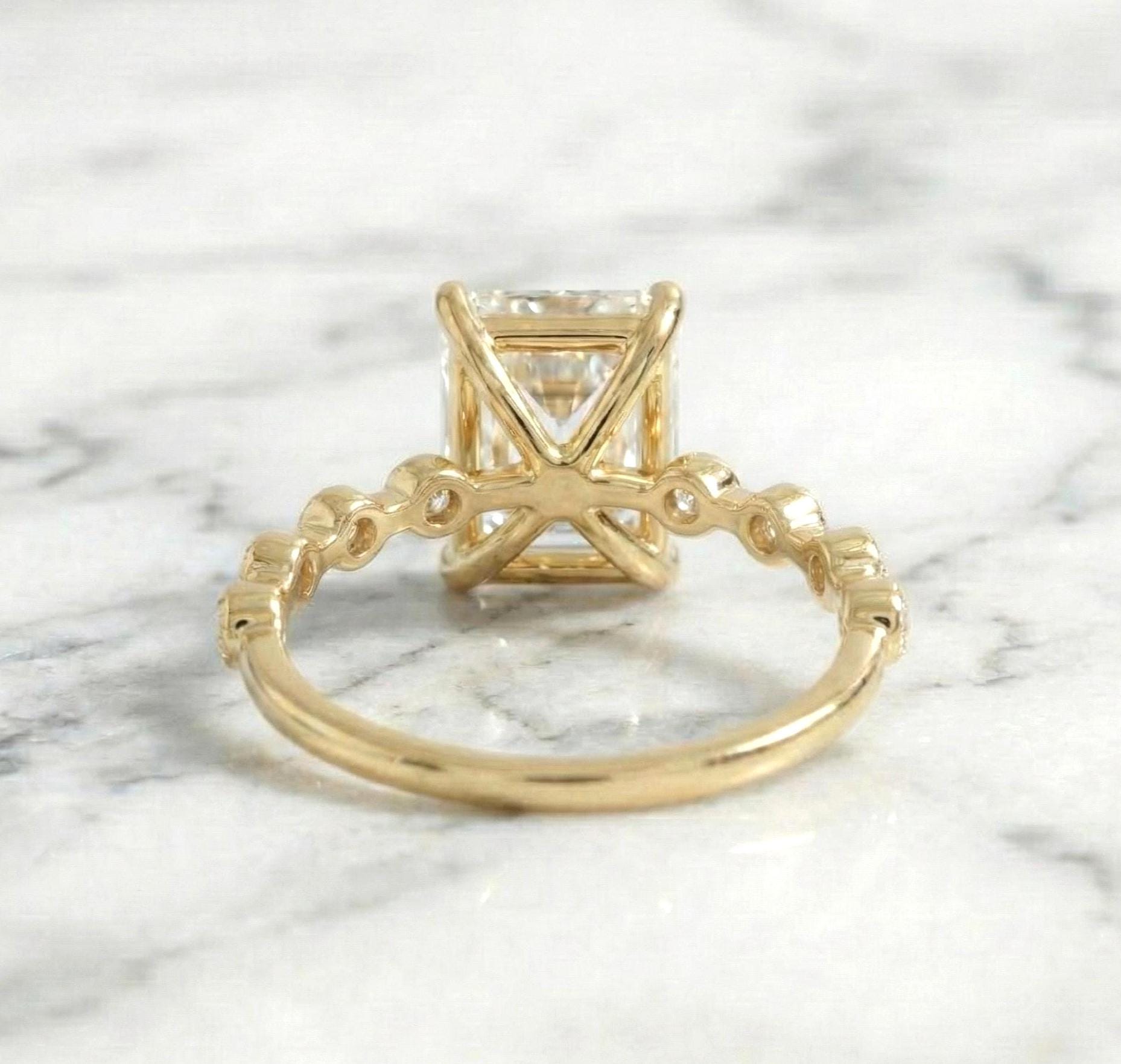 5 Ct IGI Certified Radiant Lab Diamond Engagement Ring