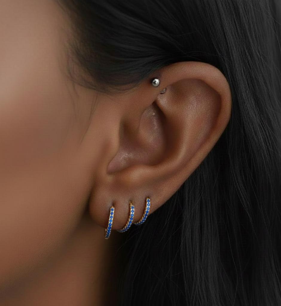 14k Solid Gold Emerald Huggies, Solid Gold Mini Hoops, Natural birthstone Gold Huggie Earrings, Sold As A Pair, Hoop Earrings Minimalist Moissanite engagement ring in Gold or Platinum — custom handcrafted by Forever For Love