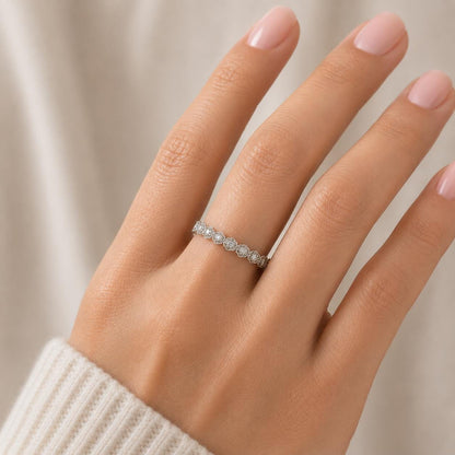 Round Lab Diamond Eternity Band