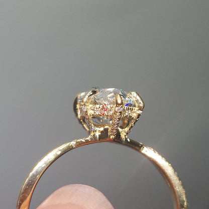 2.5 Ct Pear Lab Diamond Solitaire Engagement Ring