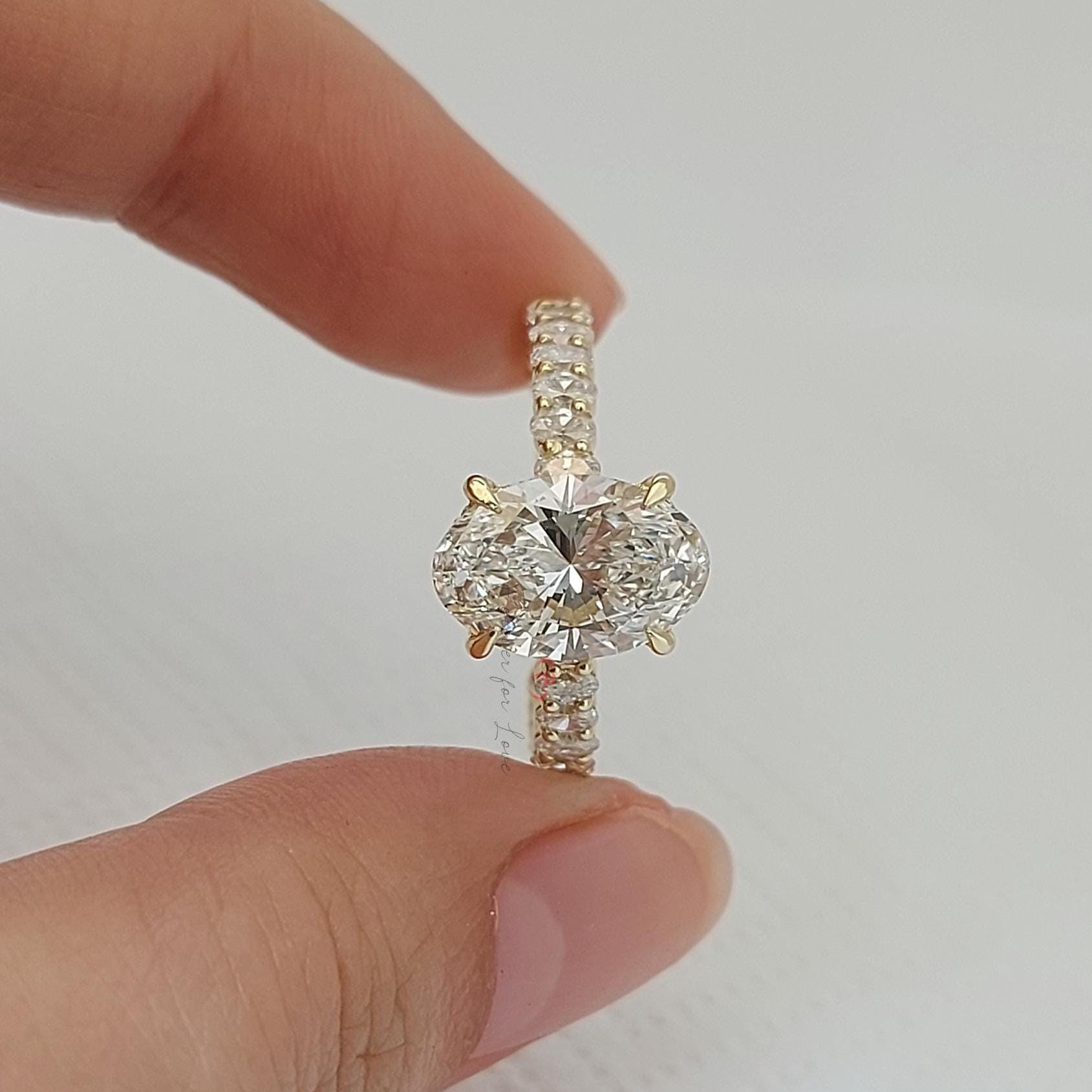 Oval Lab Diamond Ring