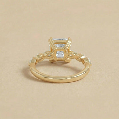 2 Ct IGI Certified Princess Lab Diamond Engagement Ring
