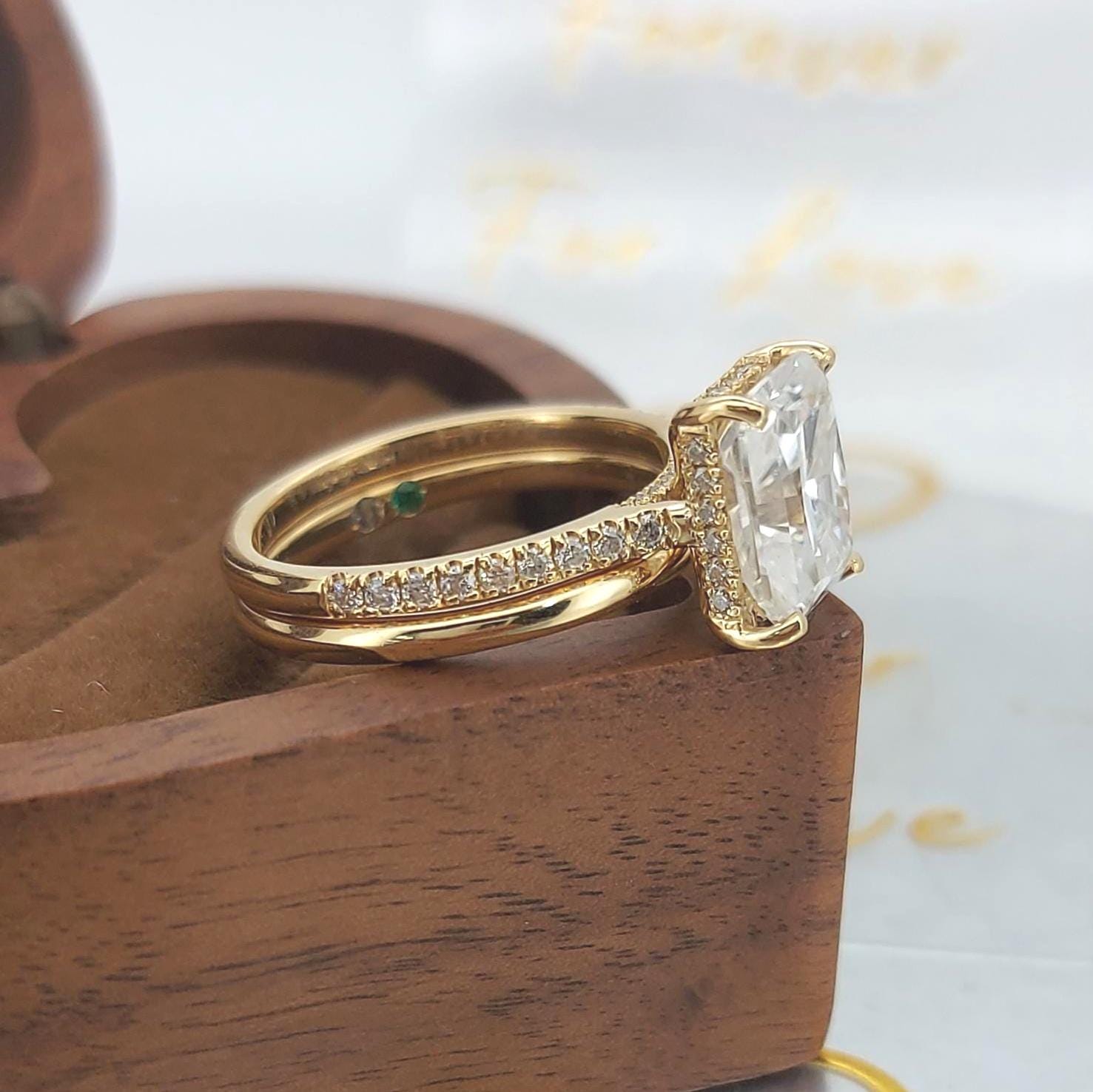 3.00 Ct Radiant Moissanite Eternity Band