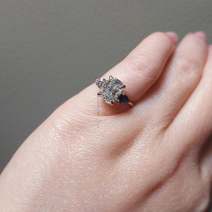 2.00 Ct IGI Certified Cushion Lab Diamond Engagement Ring