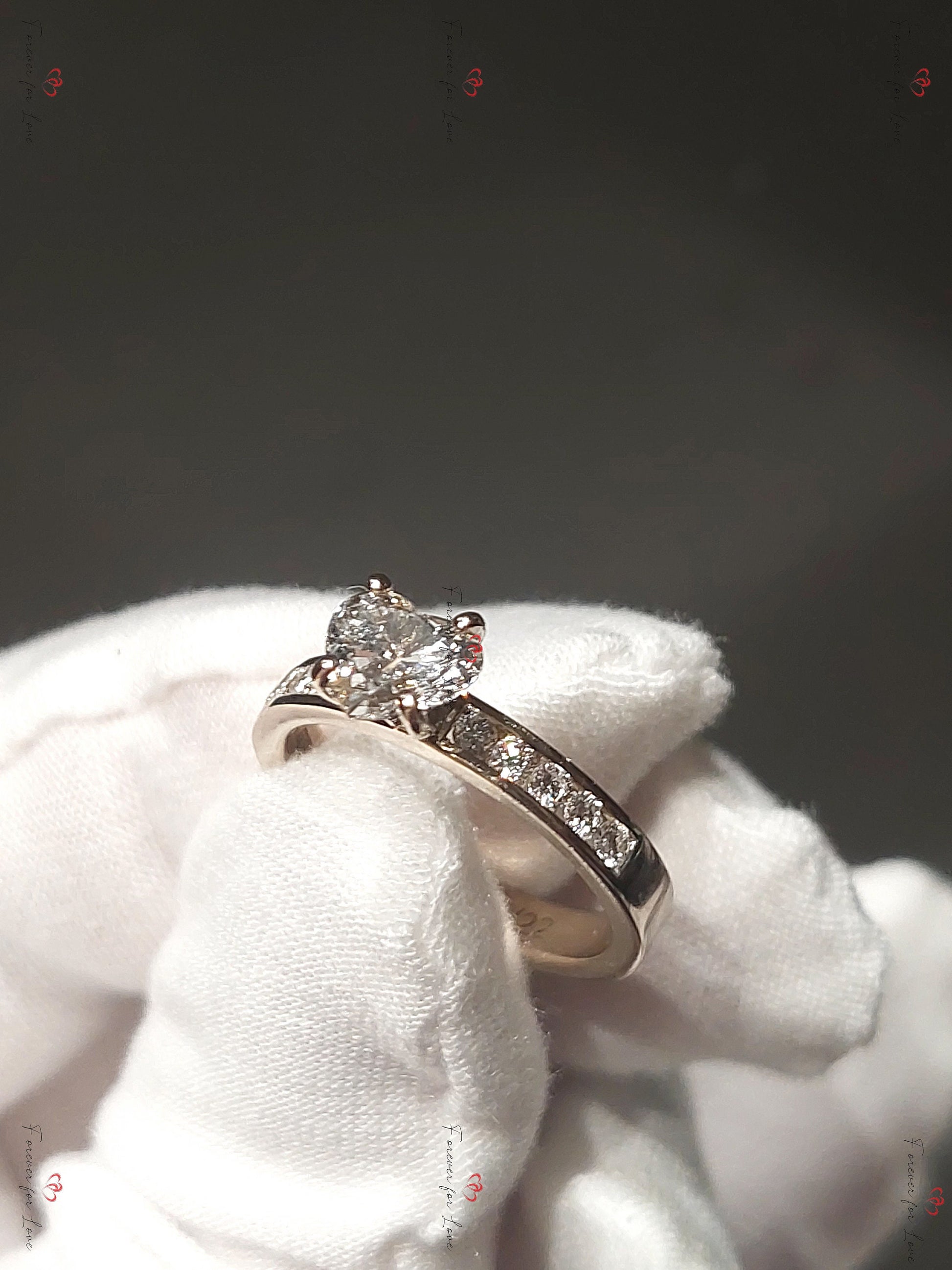 1.5 Ct Lab Diamond Engagement Ring