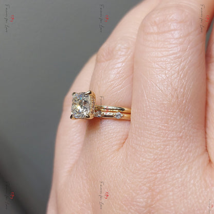 3 Ct Cushion Lab Diamond Eternity Band