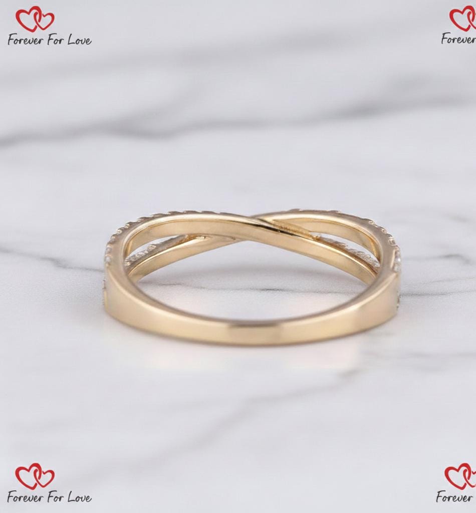 Baguette Lab Diamond Stacking Ring