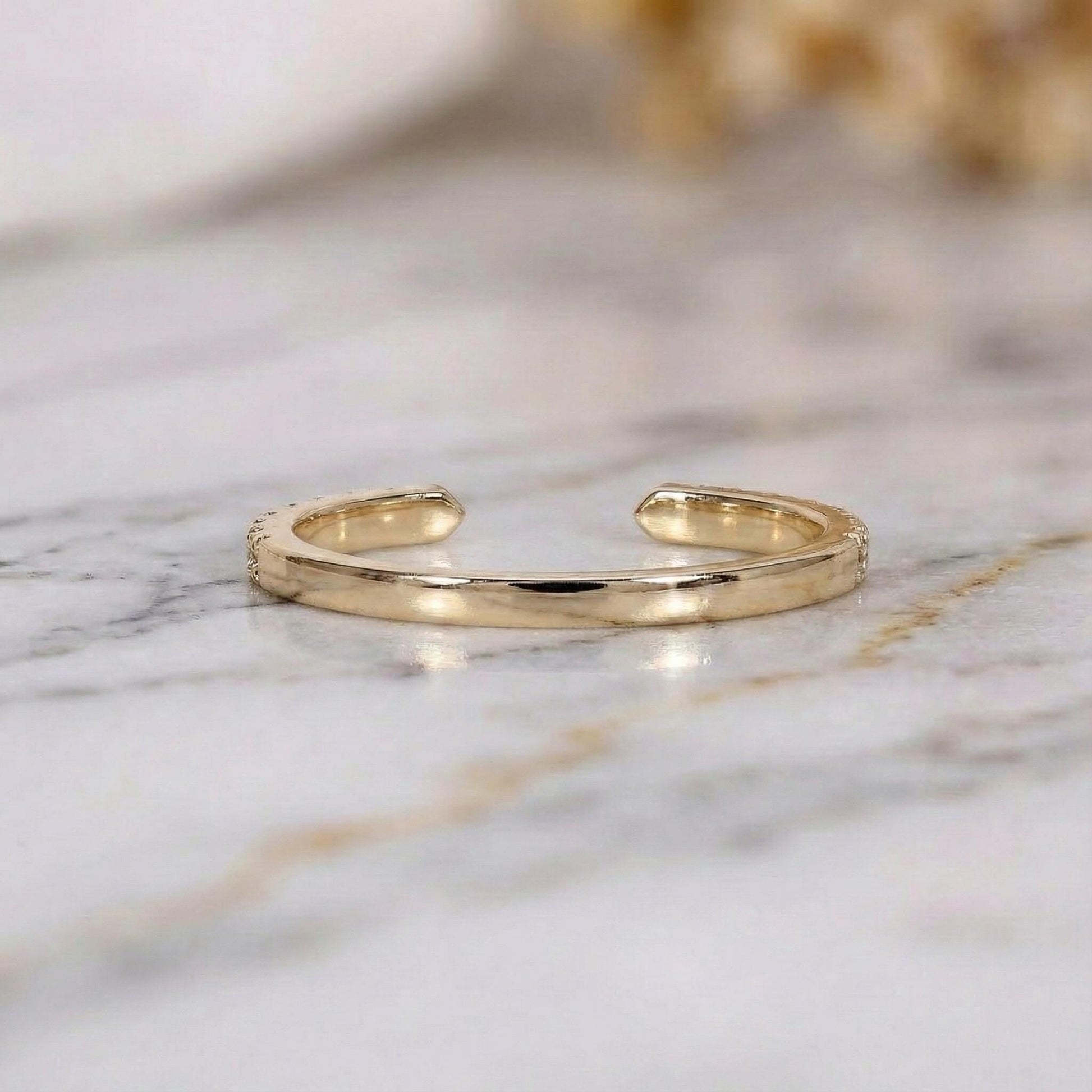 Round Lab Diamond Stacking Ring