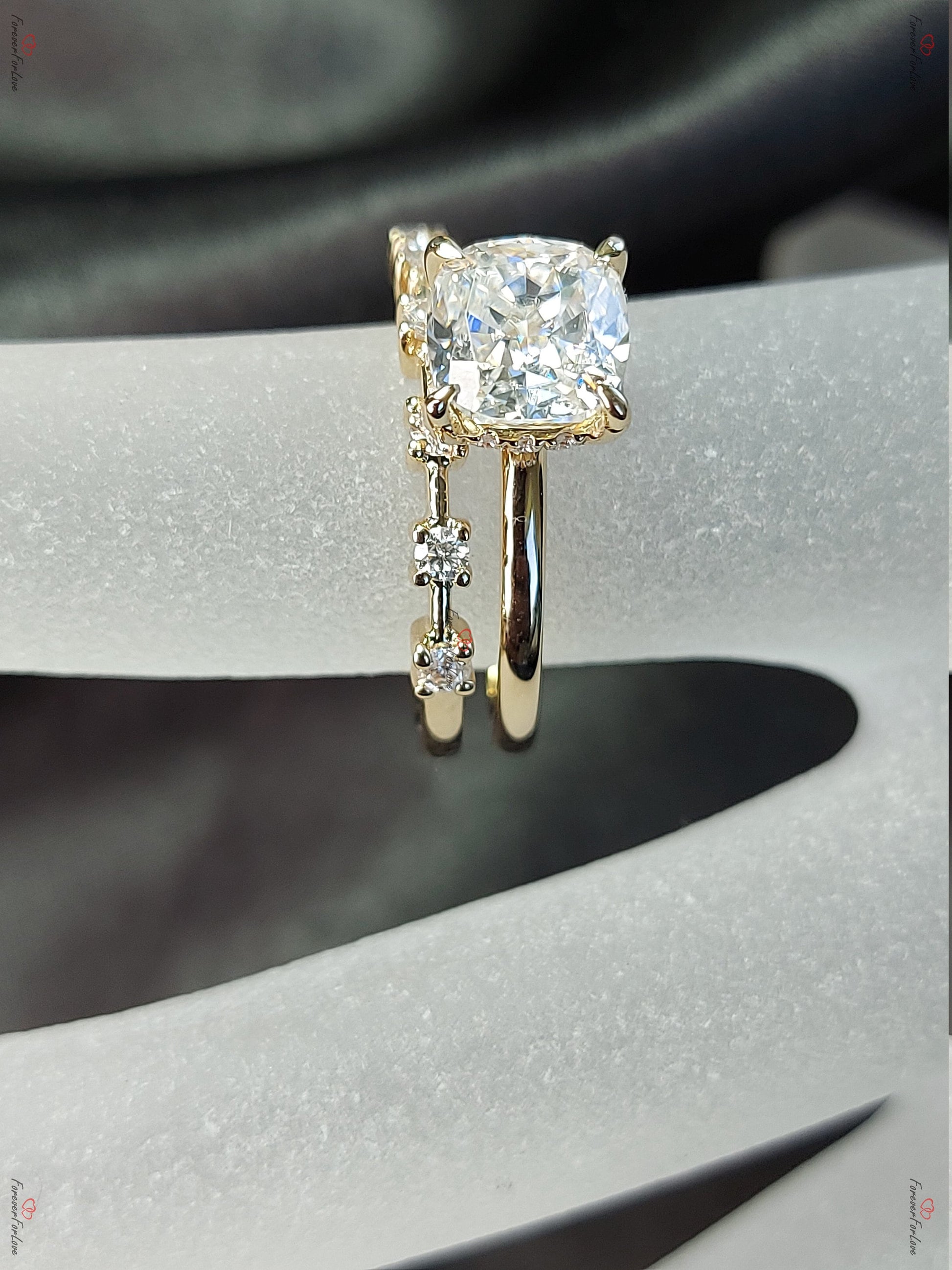1.2 Ct IGI Certified Cushion Diamond Engagement Ring