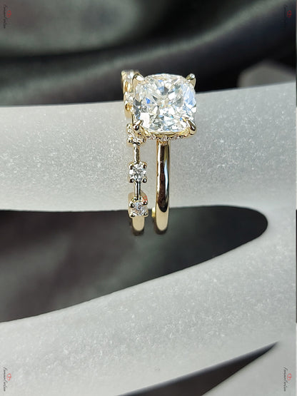1.2 Ct IGI Certified Cushion Diamond Engagement Ring