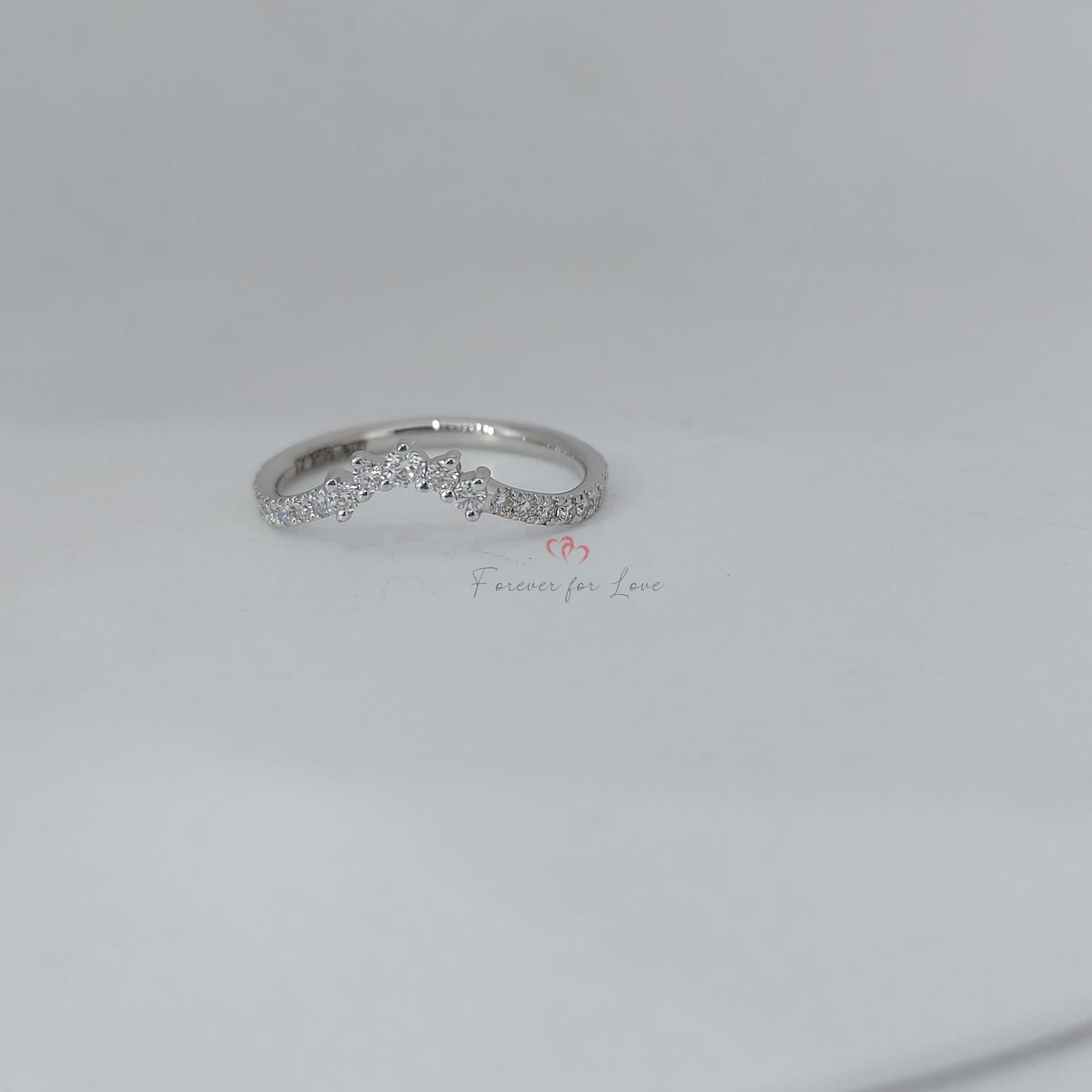 Round Lab Diamond Stacking Ring