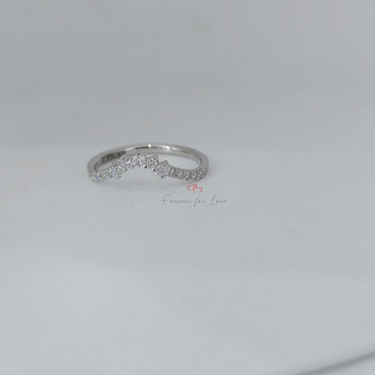 Round Lab Diamond Stacking Ring