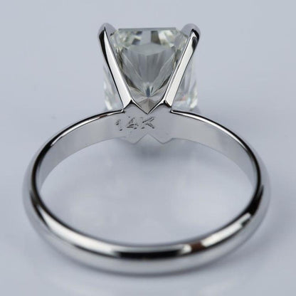 2.7 Ct Radiant Diamond, Moissanite Engagement Ring