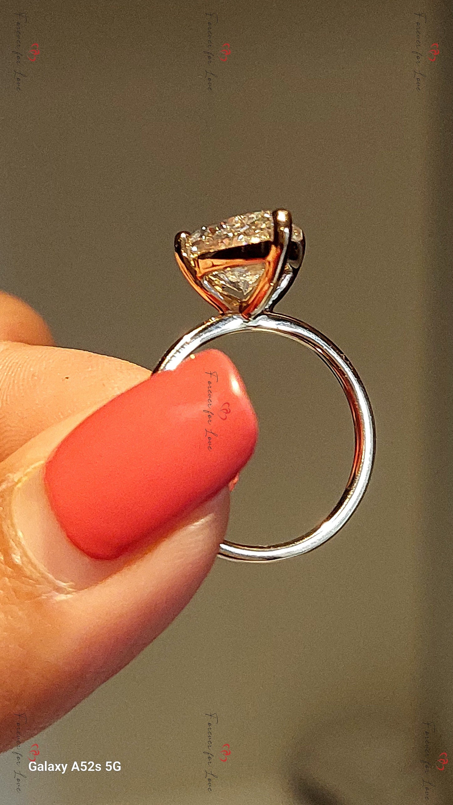 4.12 Ct IGI Certified Marquise Lab Diamond Engagement Ring Marquise cut 1Ct Moissanite Brilliant Cut engagement ring in 935 Argentium Silver — custom handcrafted by Forever For Love
