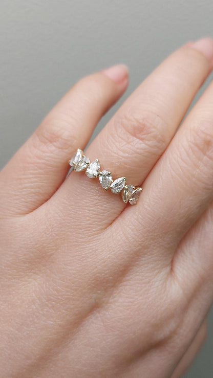 Pear Lab Diamond Half Eternity Band