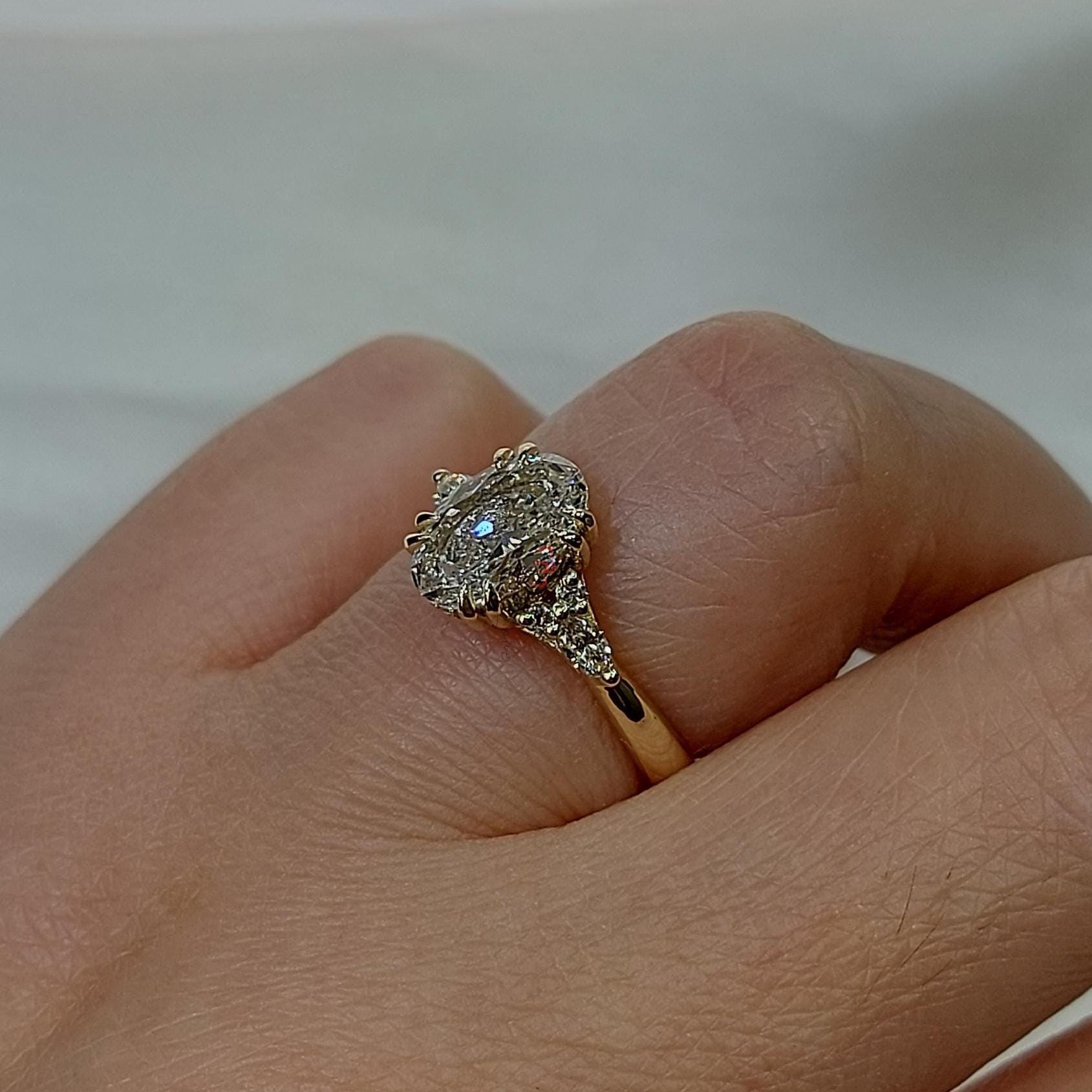 Oval Lab Diamond Engagement Ring