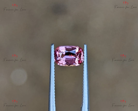 Padparadscha Sapphire 0.76 carats, Unheated Untreated Genuine Ceylon Cushion Shaped Padparadscha Sapphire for Her.