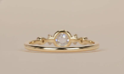 Round Lab Diamond Engagement Ring
