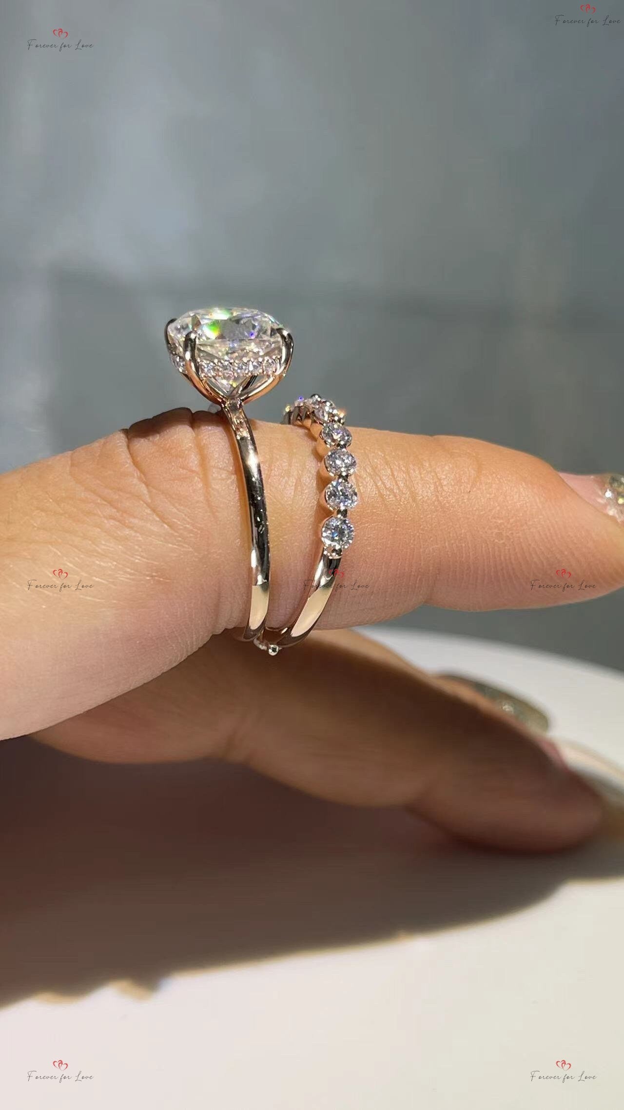 4 Ct IGI Certified Cushion Diamond Engagement Ring
