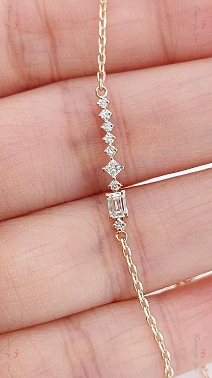 Minimalist Mix Shaped Dainty Bracelet - Handmade Jewelry