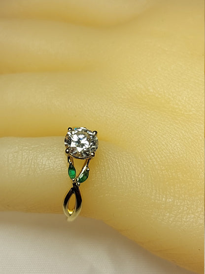 Marquise Diamond, Moissanite Engagement Ring