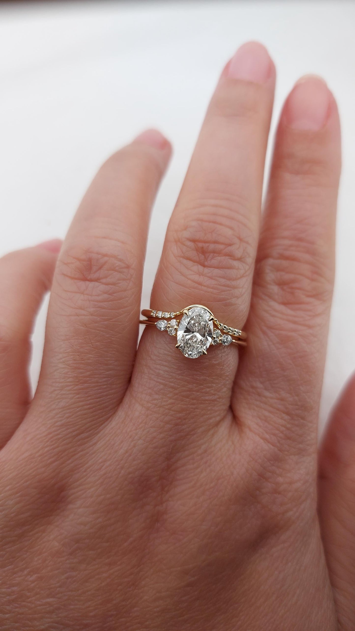1.5 Ct IGI Certified Oval Lab Diamond Solitaire Engagement Ring Oval cut Moissanite Brilliant Cut engagement ring in 935 Argentium Silver — custom handcrafted by Forever For Love