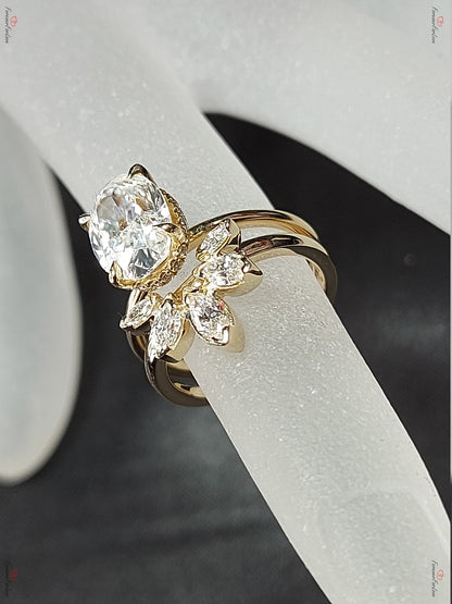 Oval Diamond, Moissanite Engagement Ring