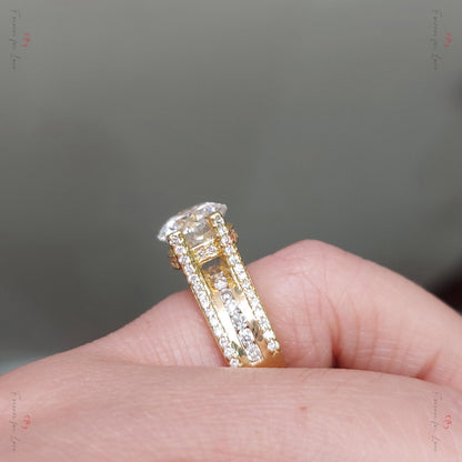 2 Ct IGI Certified Round Lab Diamond Engagement Ring