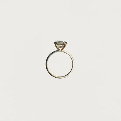 3 Ct IGI Certified Emerald Diamond, Emerald Engagement Ring