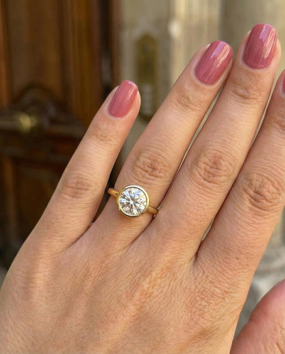 2.5 Ct IGI Certified Round Lab Diamond Solitaire Ring