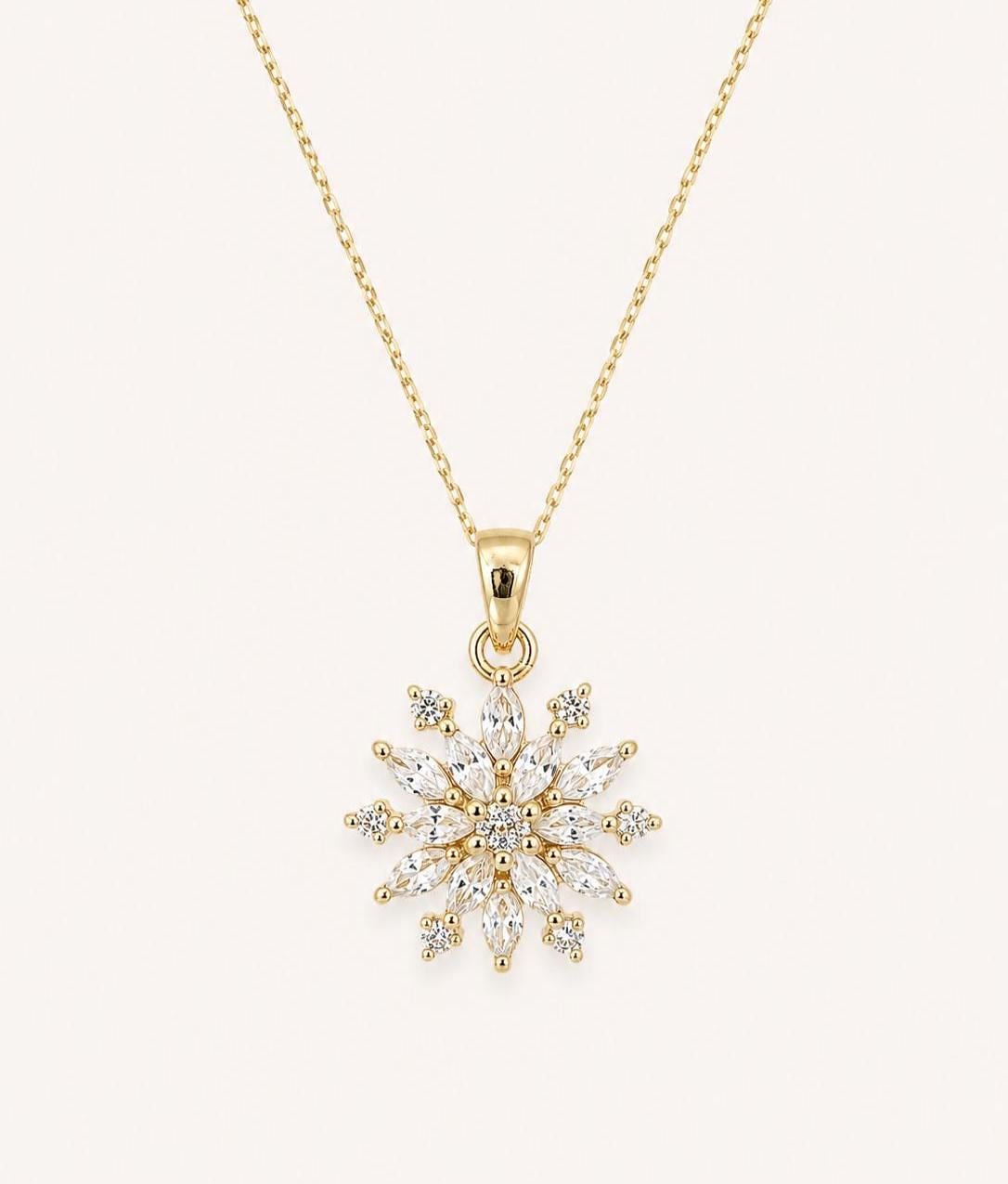 1,4 Karat E/VVS2 Diamantanhänger in Marquise- und Rundschliff mit Kette, 14k Massivgold, Lab Grown Diamant, Perfektes Geschenk für sie Moissanite engagement ring in Gold or Platinum — custom handcrafted by Forever For Love