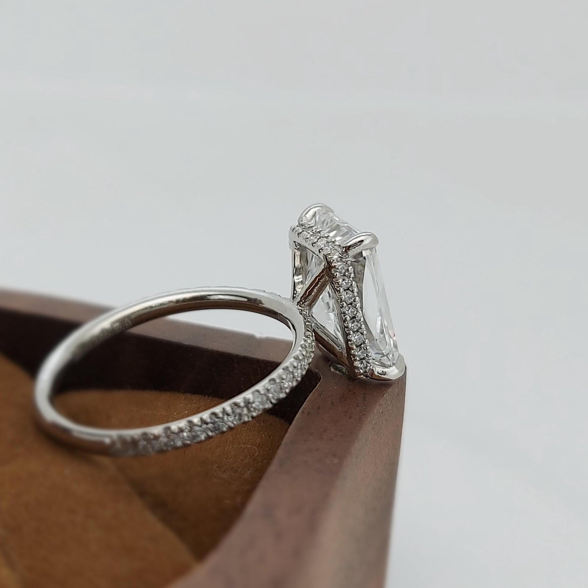 4.06 Ct IGI Certified Radiant Diamond Engagement Ring