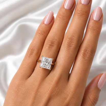 4 Ct IGI Certified Princess Lab Diamond Engagement Ring