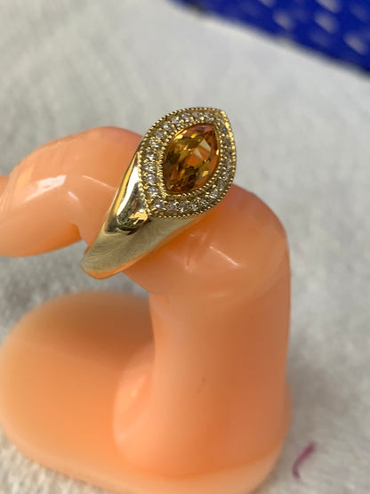 Oval Citrine Ring