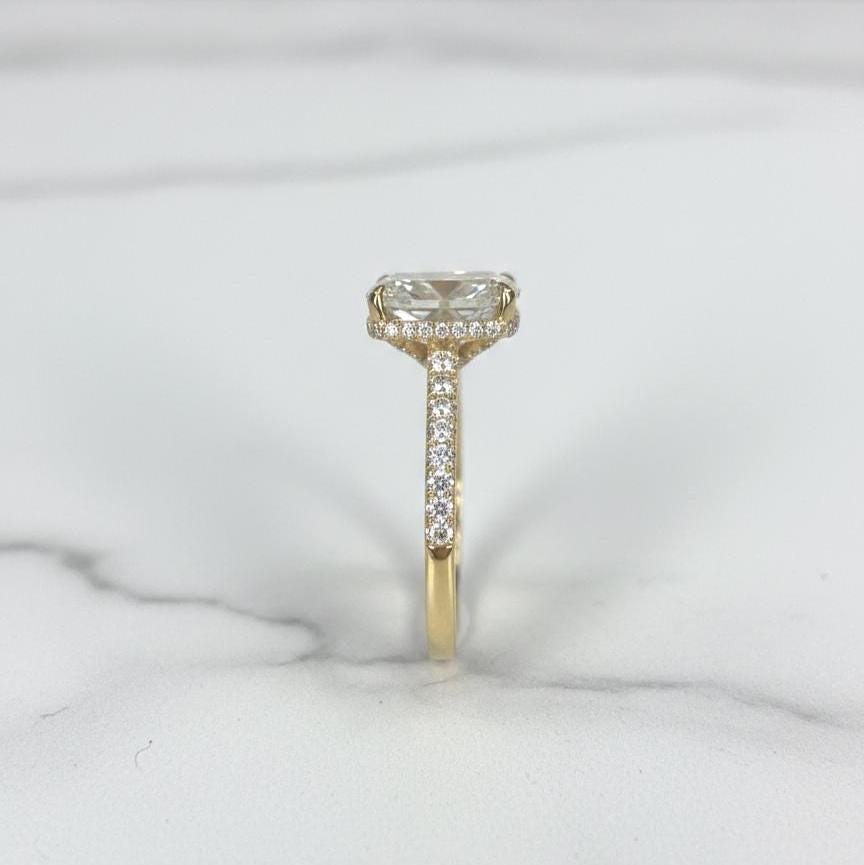 1.8 Ct IGI Certified Cushion Lab Diamond Solitaire Engagement Ring