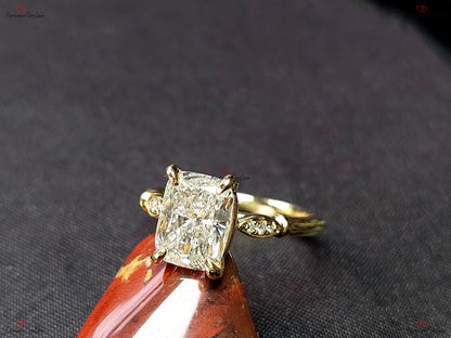 2.03 Ct IGI Certified Cushion Lab Diamond Engagement Ring