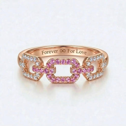 Round Diamond Stacking Ring