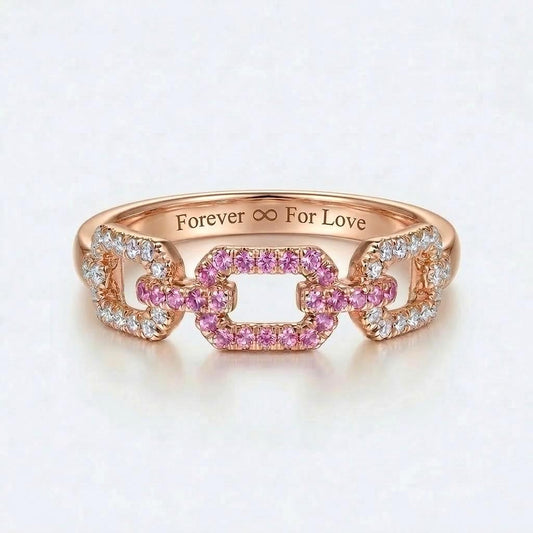 Round Diamond Stacking Ring