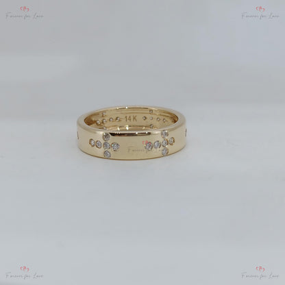 Round Diamond Full Eternity Band
