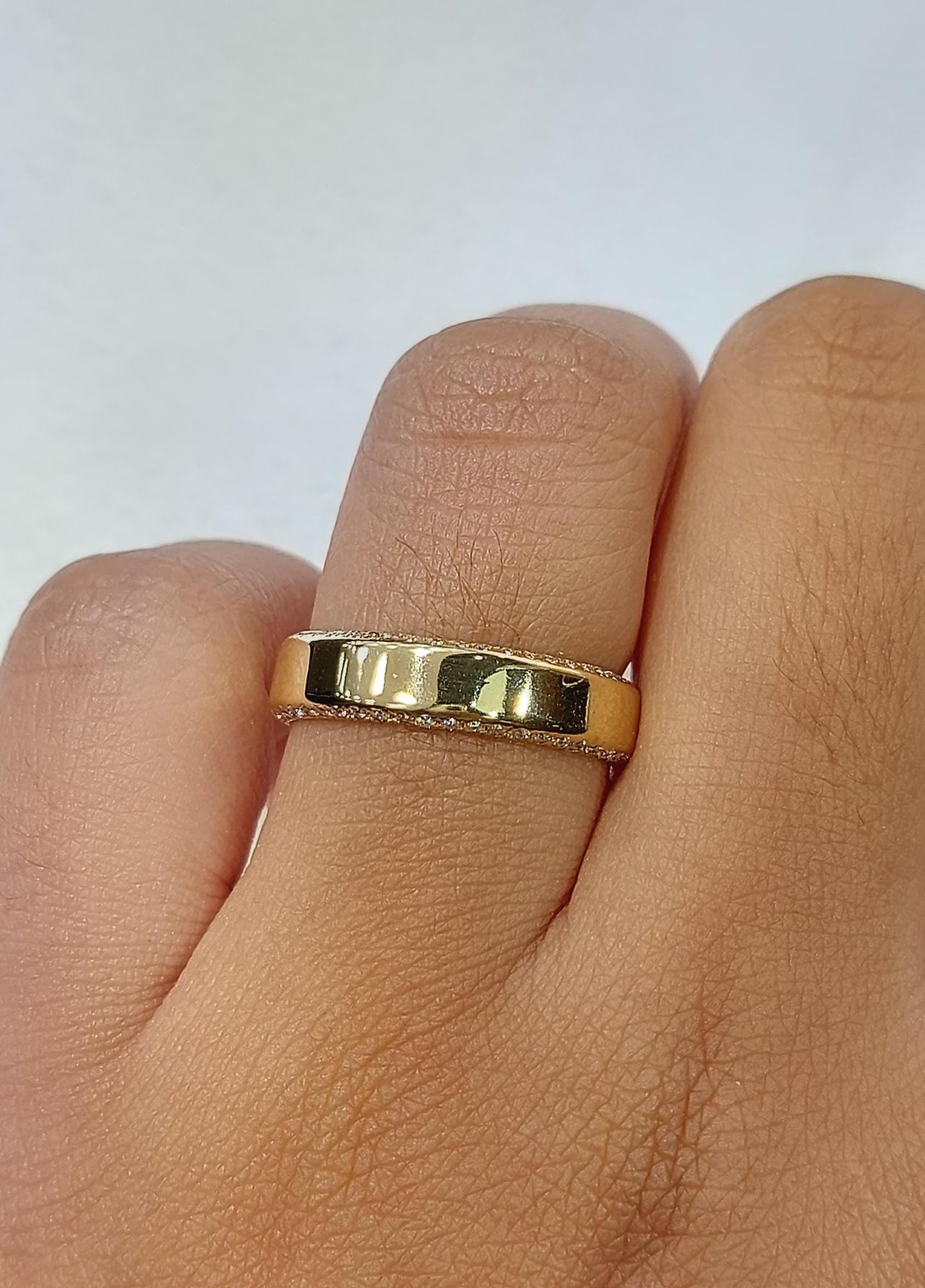 Runder Diamant-Stapelring Round cut Moissanite engagement ring in 935er Argentium Silber — custom handcrafted by Forever For Love