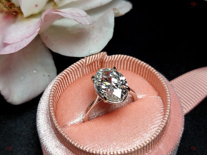 5 Ct Oval Lab Diamond Engagement Ring