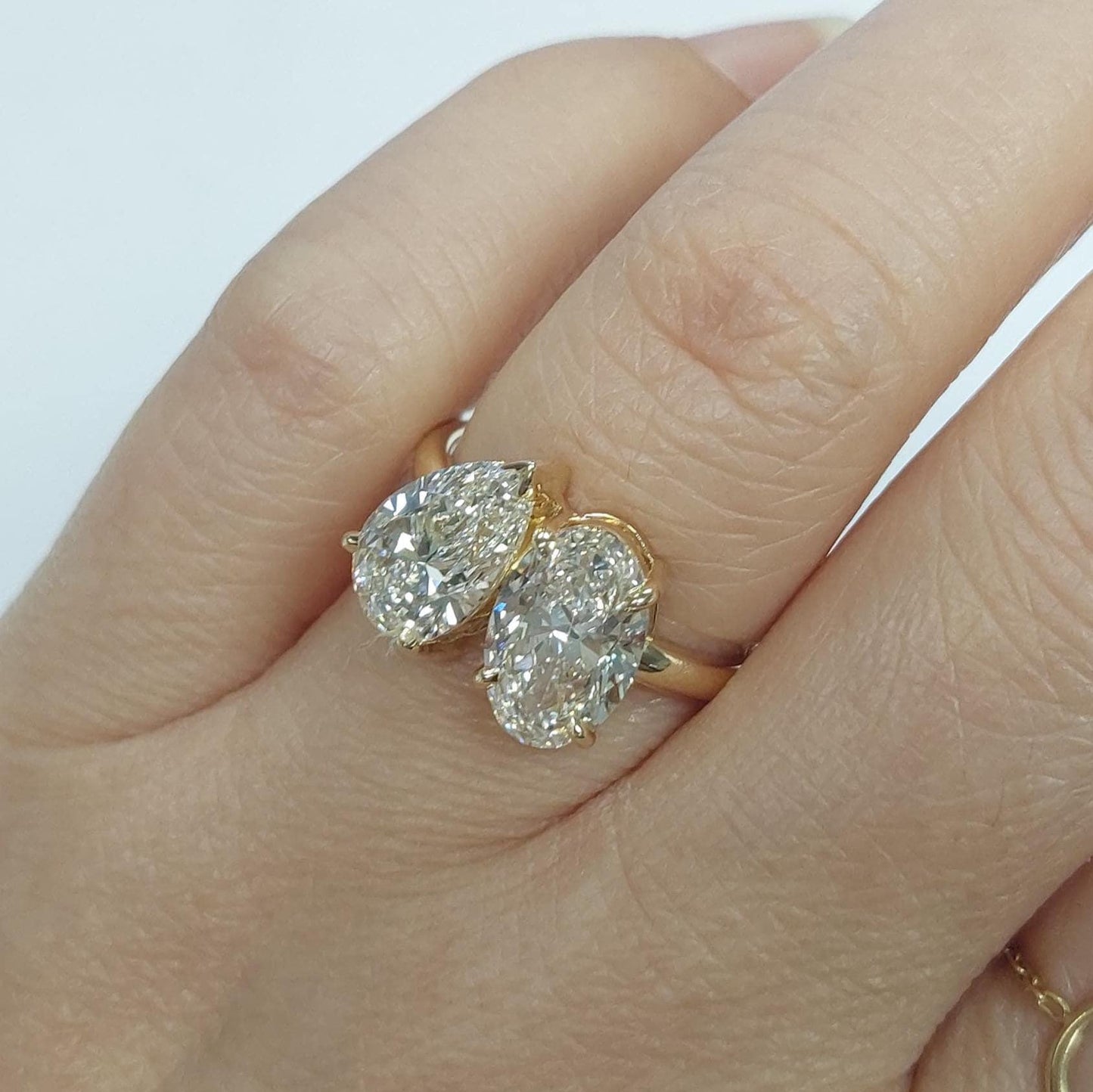 4 Ct IGI Certified Oval Lab Diamond Solitaire Engagement Ring Oval cut Moissanite engagement ring in Gold or Platinum — custom handcrafted by Forever For Love
