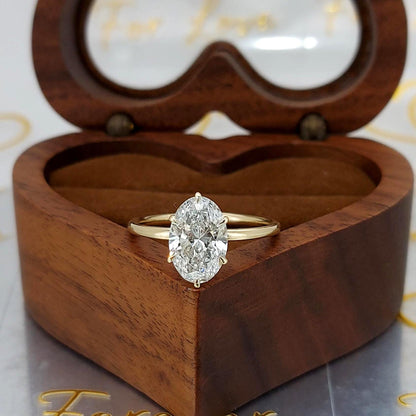 2.5 Ct IGI Certified Oval Lab Diamond Engagement Ring