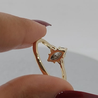 1.5 Ct Marquise Diamond Engagement Ring