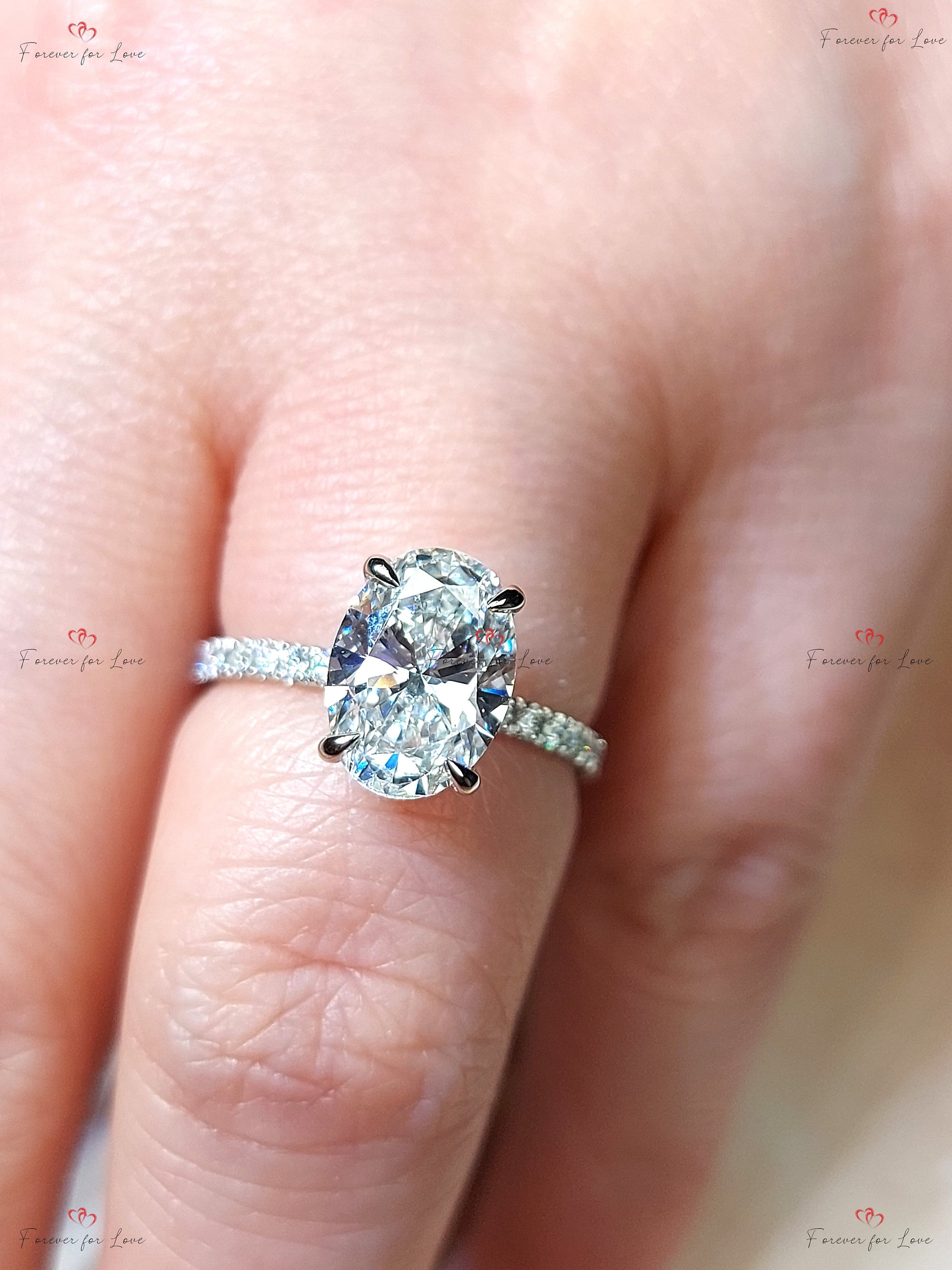 2 Ct Oval Diamond Engagement Ring