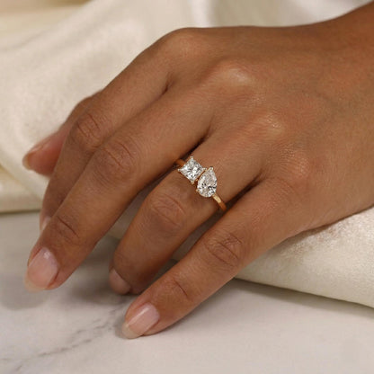 Pear Lab Diamond Engagement Ring