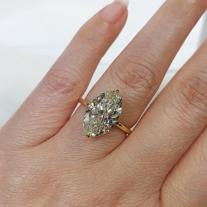 5 Ct IGI Certified Oval Lab Diamond Engagement Ring