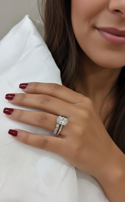 3 Ct Cushion Lab Diamond Eternity Band